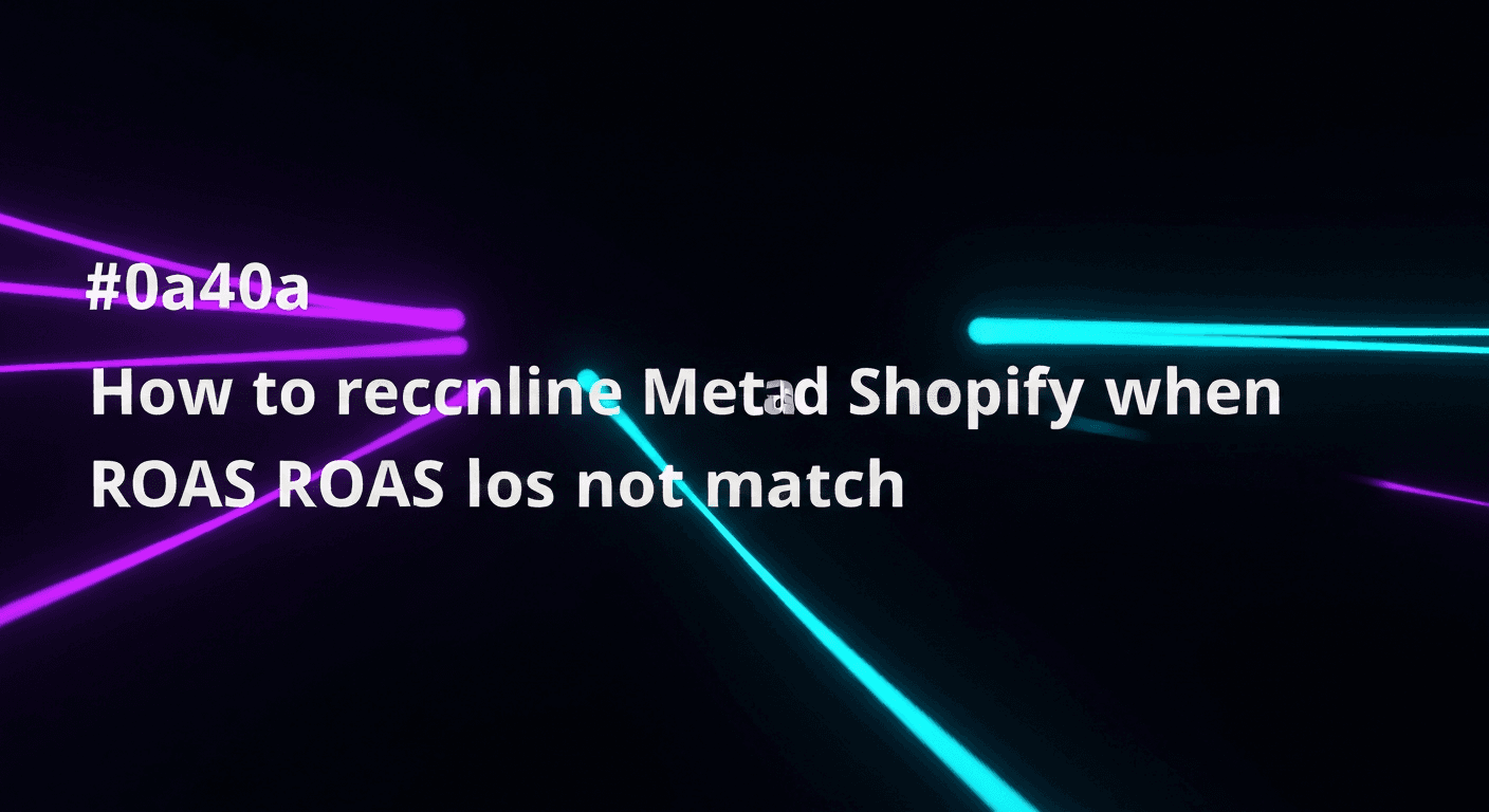 Featured image for: How to reconcile Meta and Shopify when ROAS does not match