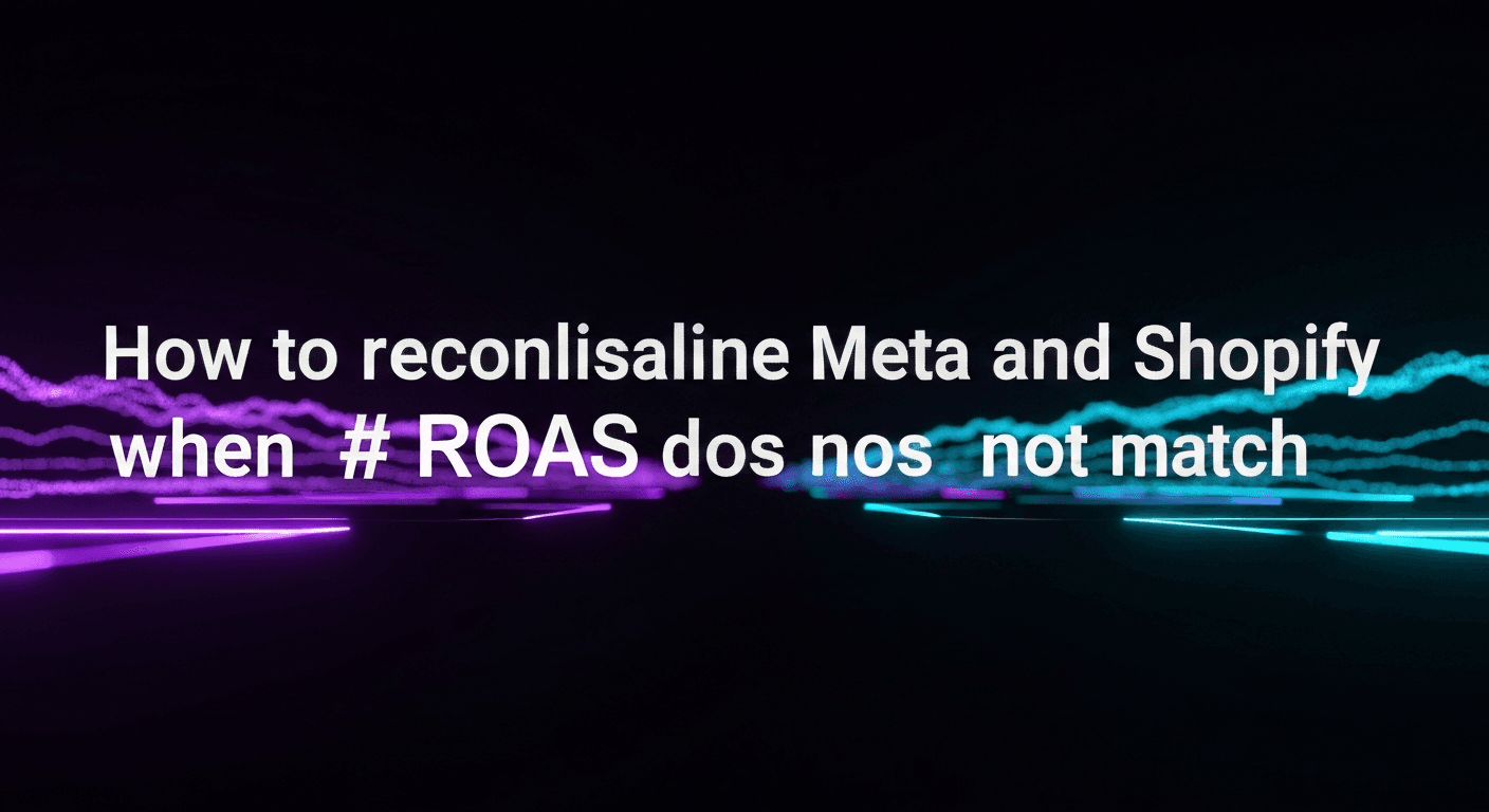 Featured image for: How to reconcile Meta and Shopify when ROAS does not match