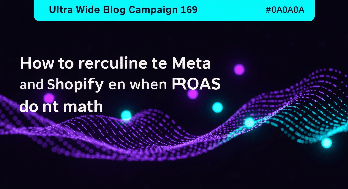 Featured image for: How to reconcile Meta and Shopify when ROAS does not match
