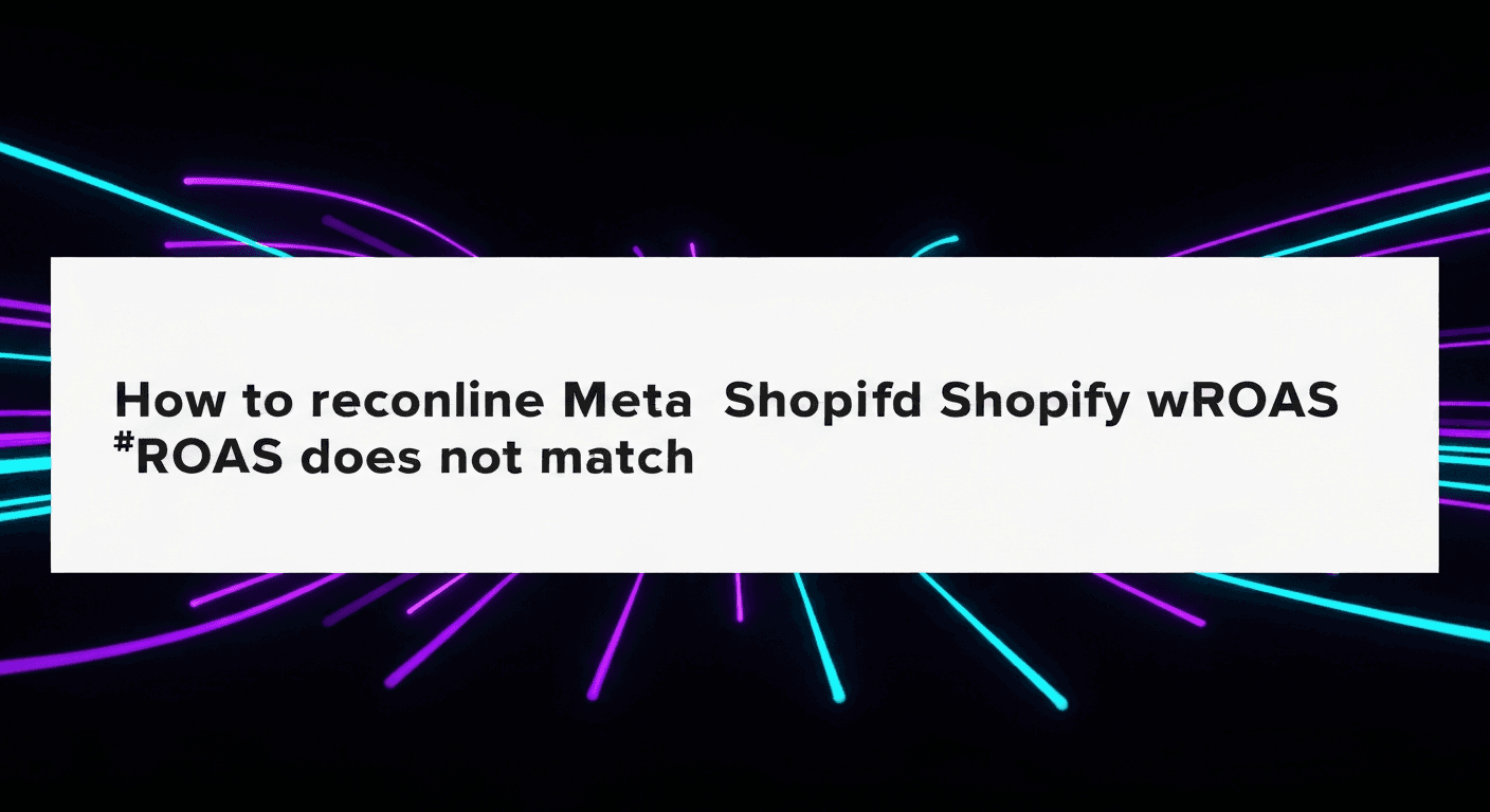 Featured image for: How to reconcile Meta and Shopify when ROAS does not match